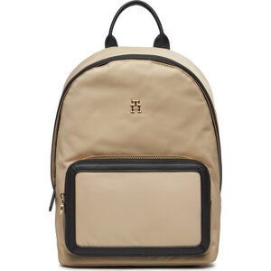 Batoh Tommy Hilfiger Th Essential S Backpack Cb AW0AW15711 White Clay / Black 0F4