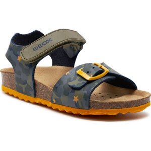 Sandály Geox B Sandal Chalki Boy B922QA 00454 C3375 S Sage/Ochreyellow