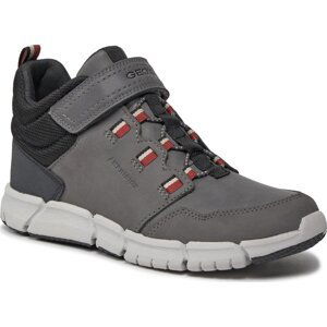 Kozačky Geox J Flexyper B Abx J949XA 032FU C1102 D Grey/Dk Red