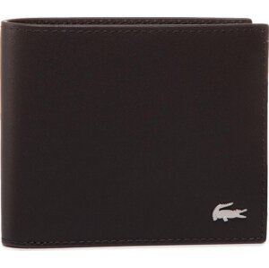 Velká pánská peněženka Lacoste Small Billfold NH1115FG Dark Brown 028