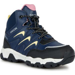 Kotníková obuv Geox J Magnetar G. B Abx J264LB 054FU CF42M S Navy/Lt Yellow