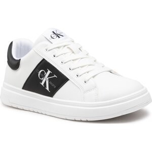 Sneakersy Calvin Klein Jeans Low Cut Lace-Up Sneaker V3X9-80338-1355 S White/Black X002