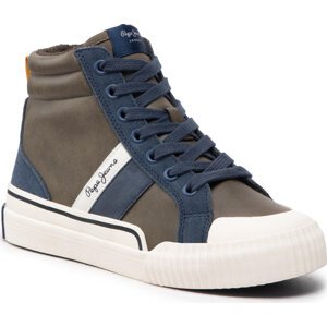 Plátěnky Pepe Jeans Ottis Casual High B PBS30543 Khaki Green 765