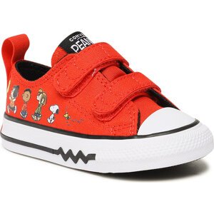 Plátěnky Converse Ctas 2V Ox A01870C Signal Red/Black/White