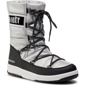 Sněhule Moon Boot Jr G. Quilted Wp 34051400006 D Silver/Black