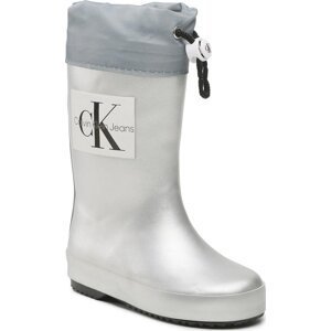 Holínky Calvin Klein Jeans Rain Boot V3X6-80425-0083 M Silver 904