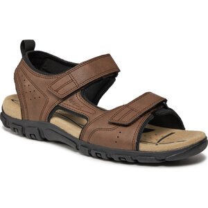 Sandály Geox Uomo Sandal Strada U4524B 000ME C6006 Dk Brown