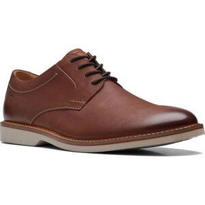 Polobotky Clarks Atticus LTLace 26172070 Dark Tan Lea