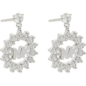 Naušnice Michael Kors Halo Logo Drop Ear MKC1254AN040 Silver