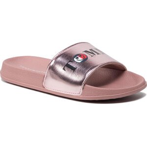 Nazouváky Tommy Hilfiger Smile Print Pool Slide T3A0-32194-1367 M Rose Gold 341