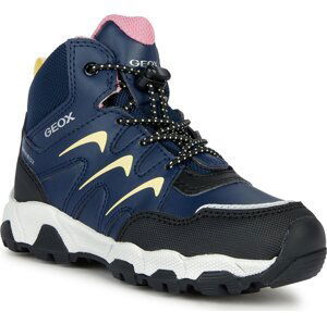 Kotníková obuv Geox J Magnetar G. B Abx J264LB 054FU CF42M D Navy/Lt Yellow