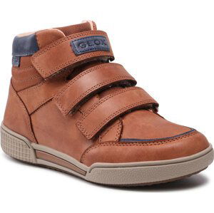 Kotníková obuv Geox J Poseido B. B J16BCB 0CLFU C6176 D Cognac/Navy