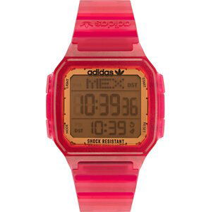 Hodinky adidas Originals Street Digital One GMT AOST22052 Pink