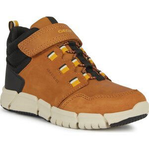 Kotníková obuv Geox J Flexyper Boy B Abx J949XA 032FU C6F2G S Brown/Dk Yellow