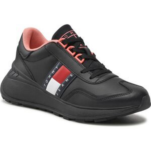 Sneakersy Tommy Jeans Retro Fashion Run EN0EN01977 Black BDS