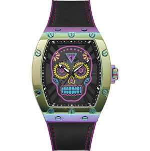 Hodinky Guess Day of The Dead Santa Muerte GW0506G2 GREEN/BLACK