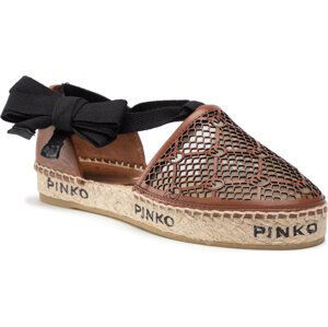 Espadrilky Pinko Angelica PE 22 BLKS1 1H2119 Y86A Hnědá