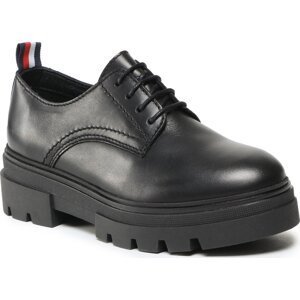 Oxfordy Tommy Hilfiger Leather LAce Up Shoe FW0FW06780 Black BDS