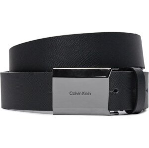 Pánský pásek Calvin Klein Beveled Plaque 2.0 Saffiano 35Mm K50K511568 Ck Black Saffiano BEH