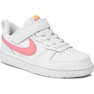 Sneakersy Nike Court Borough Low 2 (Psv) BQ5451 124 White/Coral Chalk/Laser Orange