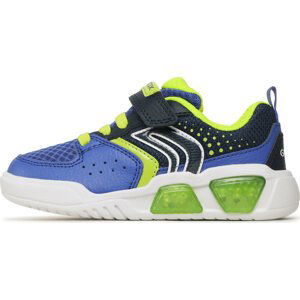 Sneakersy Geox J Illuminus Boy J35GVA011FEC4344 S Royal/Lime