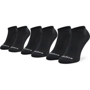 Sada 3 párů nízkých ponožek unisex adidas Low Cut 3PP GE6133 Black/White