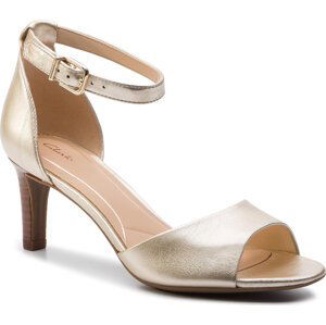 Sandály Clarks Laureti Grace 261401614 Champagne