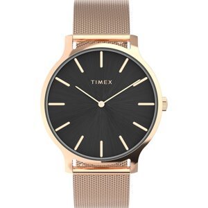 Hodinky Timex Transcend TW2W19600 Rose Gold/Black
