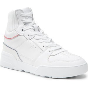 Sneakersy Tommy Hilfiger High Cut Basket Sneaker FW0FW06522 White YBR