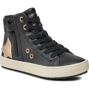Sneakersy Geox J Kalispera Girl J044GA 000BC C0531 S Black/Platinum