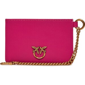 Pouzdro na kreditní karty Pinko Cardholder Chain PE 24 PCPL 102748 A0F1 Růžová