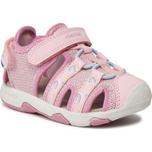 Sandály Geox B Sandal Multy Girl B450DB 0ASCE C8099 M Lt Pink/Dk Pink