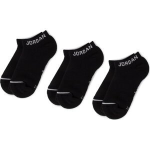 Sada 3 párů nízkých ponožek unisex Nike SX5546 010 Černá