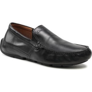 Mokasíny Clarks Markman Plain 261587077 Black Leather