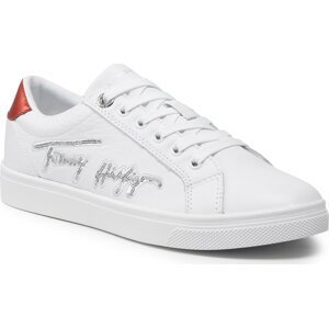 Sneakersy Tommy Hilfiger Th Signature Essential Cupsole FW0FW06132 White YBR