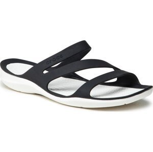 Nazouváky Crocs Swiftwater Sandal W 203998 Black/White