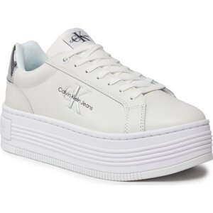 Sneakersy Calvin Klein Jeans YW0YW01457 Bright White/Oyster Mushroom 01V