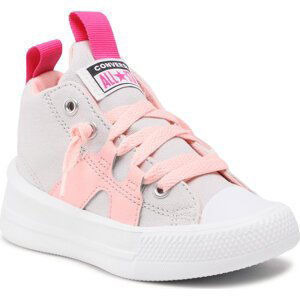 Plátěnky Converse Ctas Ultra Mid 372835C Mouse/Storm Pink/Pink Zest