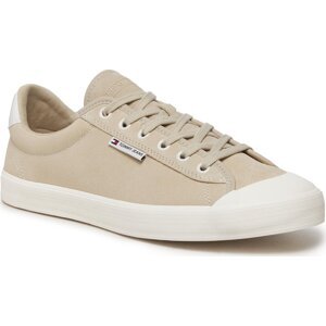 Sneakersy Tommy Jeans Tjm Vulcanized Bumper Suede EM0EM01407 Bleached Stone AEV