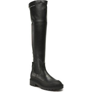 Mušketýrky Calvin Klein Jeans Combat Knee Boot YW0YW00737 Black BDS