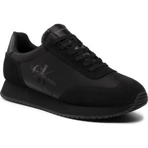 Sneakersy Calvin Klein Jeans Retro Runner 1 YM0YM00385 Triple Black 0GL