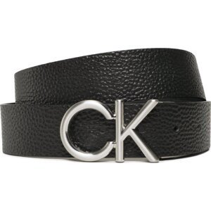 Pánský pásek Calvin Klein Adj Ck Metal Bombe 35Mm K50K509956 Černá