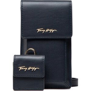 Pouzdro na mobil Tommy Hilfiger Iconic Tommy Phone Wallet AW0AW12078 Tmavomodrá