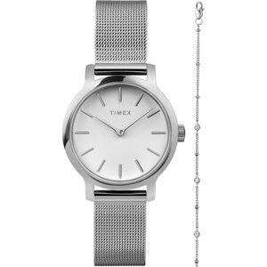 Sada hodinek a náramek Timex Trend Transcend TWG064000 Silver/Silver