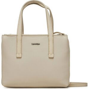 Kabelka Calvin Klein Ck Must Mini Tote_Pu/Nubuck K60K611873 Dk Ecru PC4