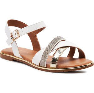 Sandály Tommy Hilfiger Flat Sandal T3A2-33252-0326 S White/Platinum X048