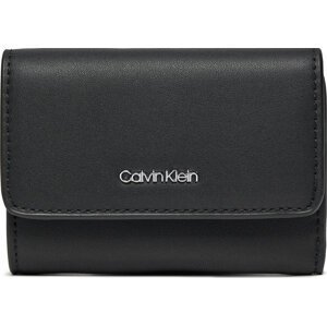 Malá dámská peněženka Calvin Klein Ck Must Small Trifold K60K611934 Ck Black BEH