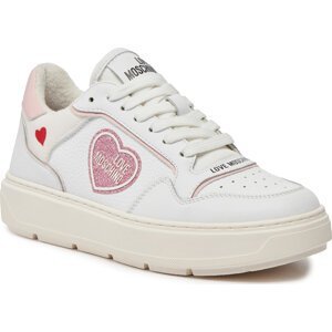 Sneakersy LOVE MOSCHINO JA15204G1IJC110C Bianco/Cipria