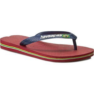 Žabky Havaianas Brasil Logo 41108501440 Red