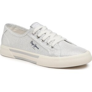 Tenisky Pepe Jeans Brady Party W PLS31439 Silver 934